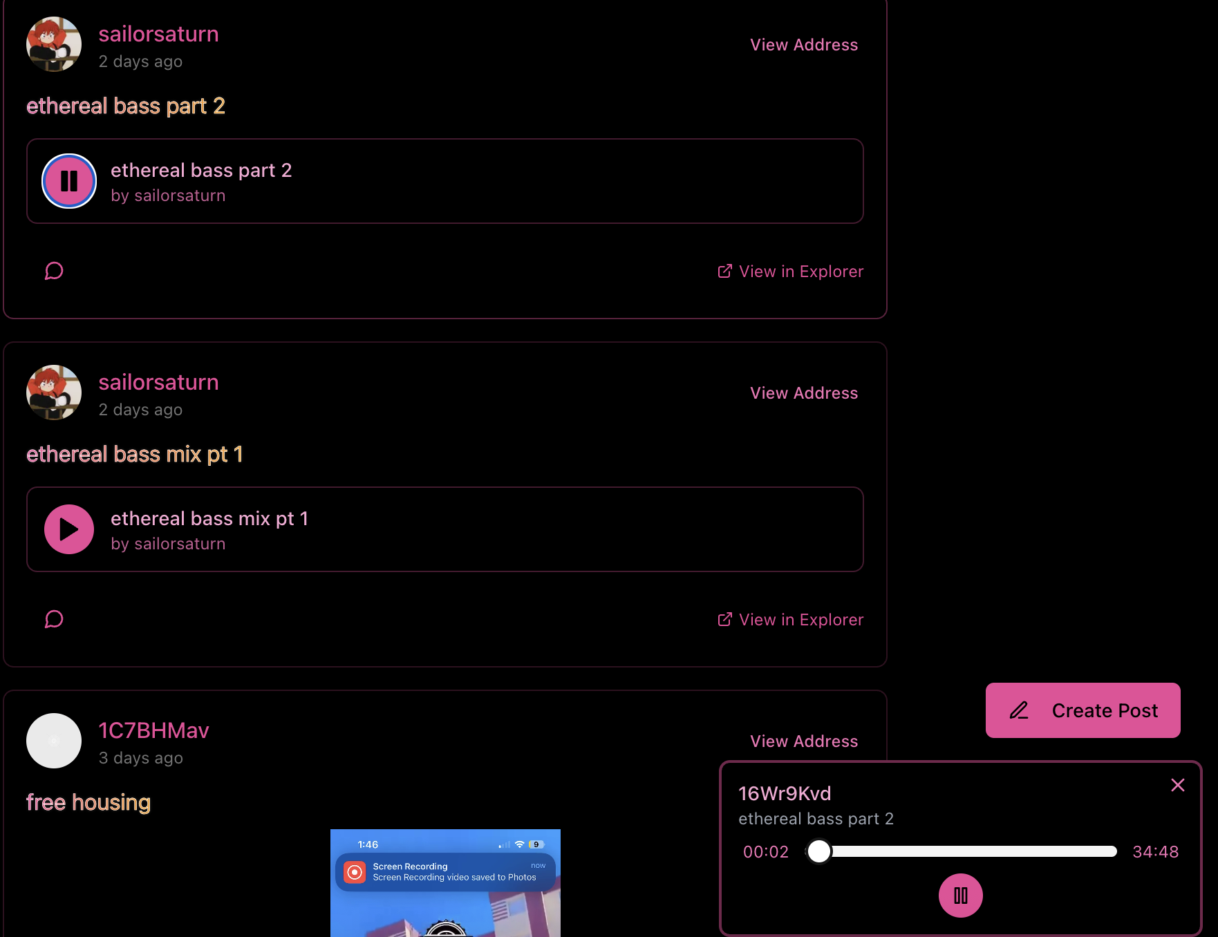 alephiSocial Content Feed
