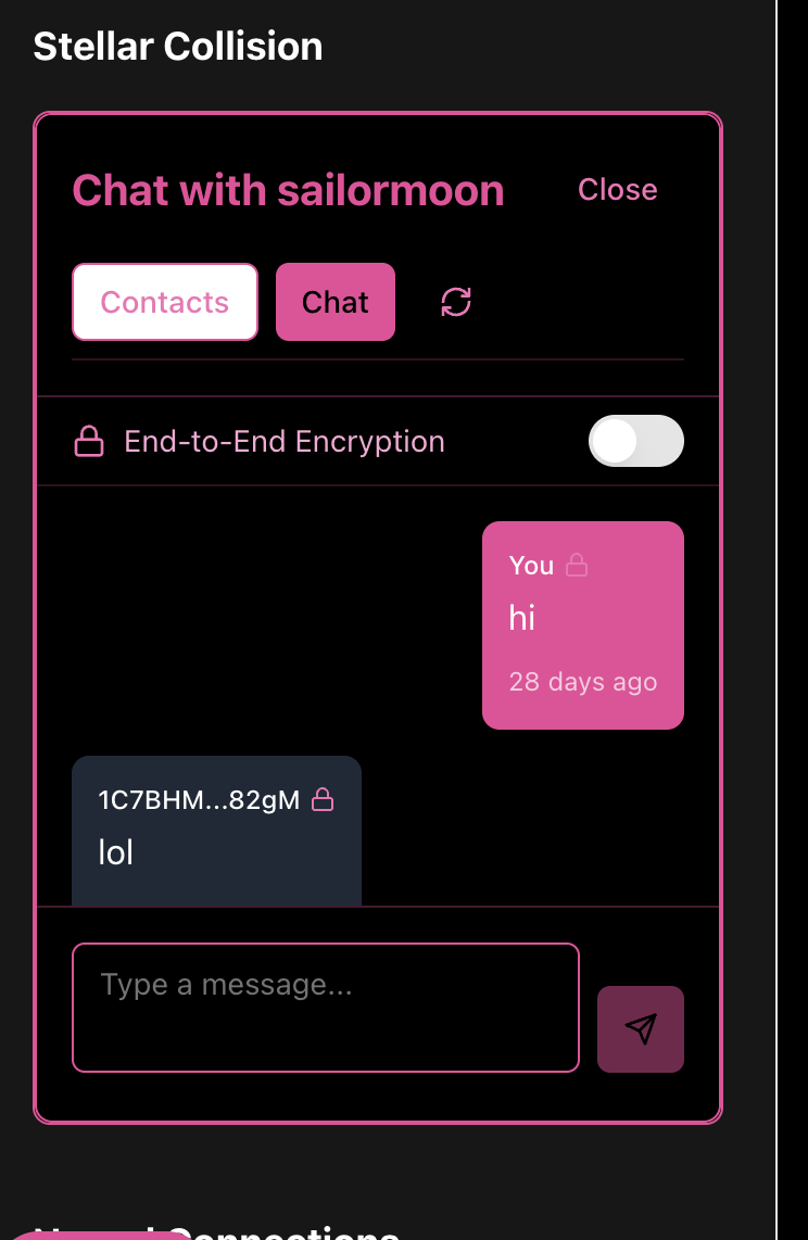 alephiSocial Stellar Chat